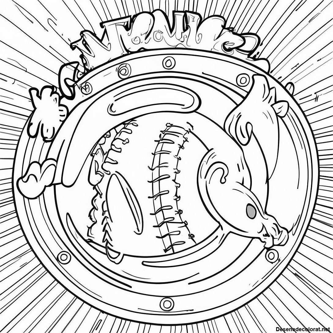 Pagina De Colorat Baseball Vintage Mets 137491 69038