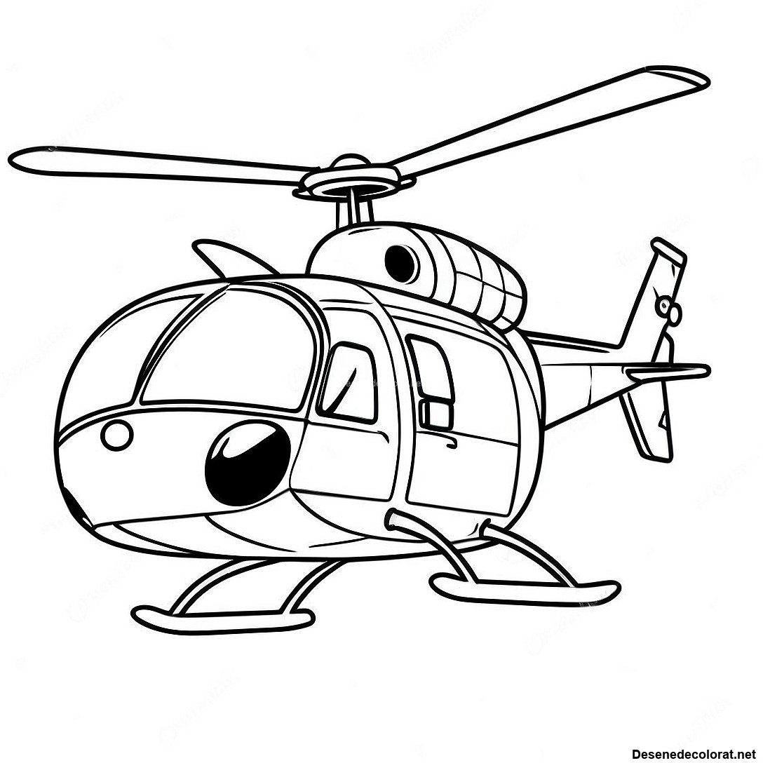 Pagina de colorat Pagini De Colorat Cu Elicopter Vintage În Misiune imprimabilă gratuit din colecția Mașini — desen contur alb-negru pentru copii și adulți.