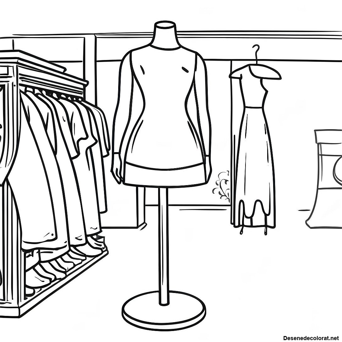 Pagini De Colorat Cu Manechin Vintage 131156 63961