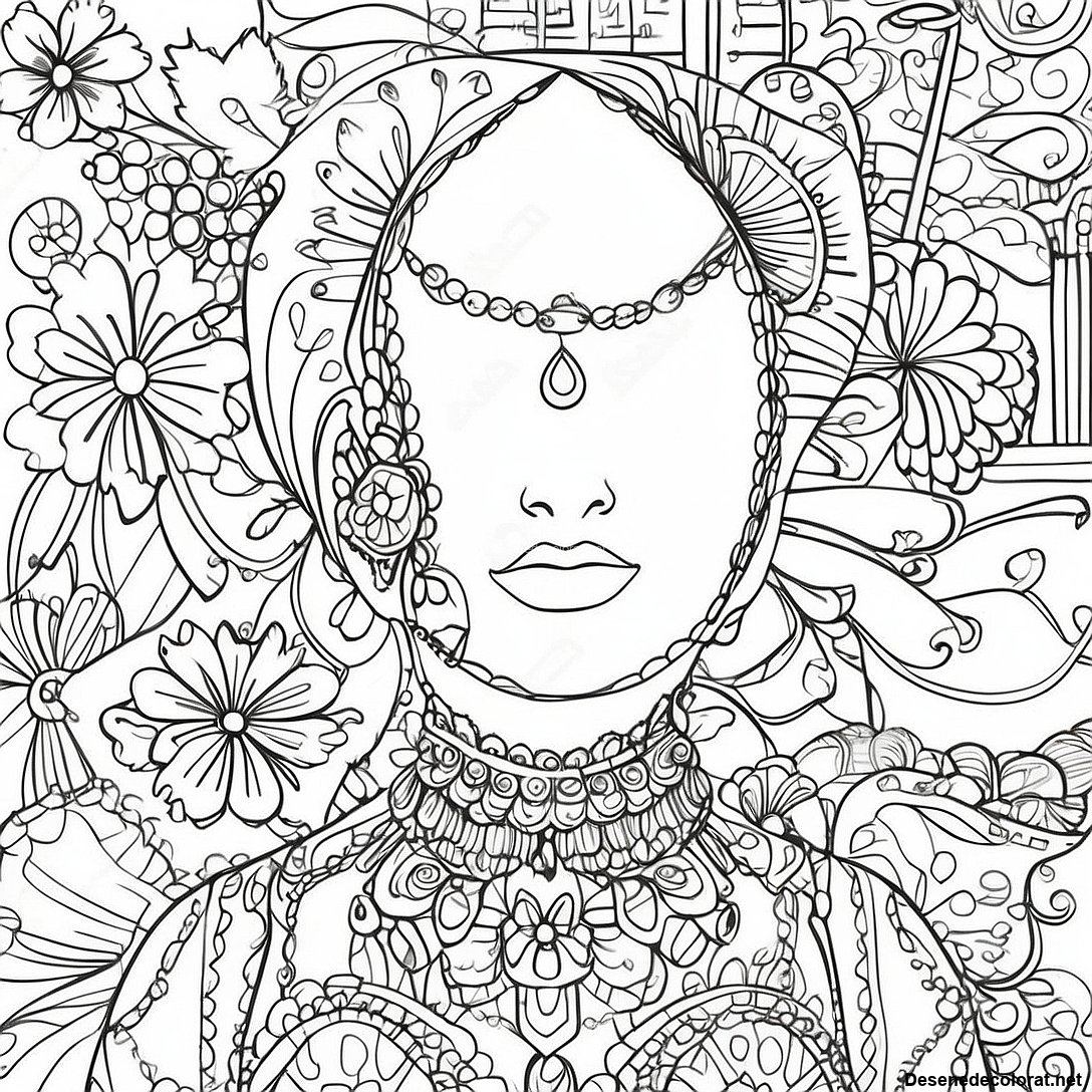 Pagini De Colorat Cu Manechin Vintage 131156 63962