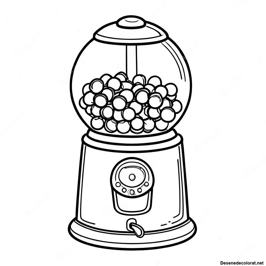 Pagina de colorat Pagini De Colorat Cu Mașini De Gumball Vintage imprimabilă gratuit din colecția Mâncare — desen contur alb-negru pentru copii și adulți.
