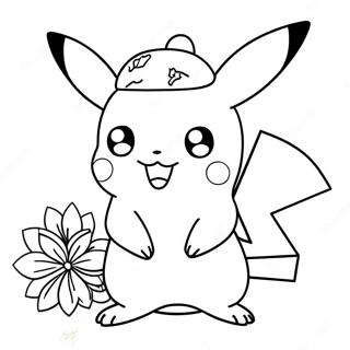 Pagini De Colorat Cu Pikachu De Craciun 100139-38788