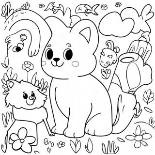 Colaj Colorat De Animale Pagina De Colorat 100192-38830