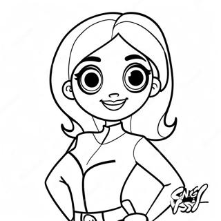 Pagini De Colorat Cu Kim Possible 100242-38868