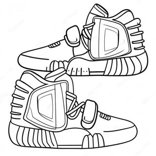 Pantof Yeezy Desene De Colorat