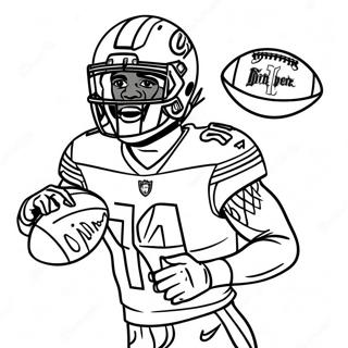 Pagini De Colorat Dinamice Cu Stefon Diggs 100474-39062