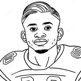 Pagini De Colorat Dinamice Cu Stefon Diggs 100474-39064