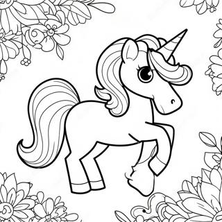 Pagini De Colorat Cu Un Unicorn Magic Stralucitor 100522-39092