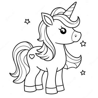 Pagini De Colorat Cu Un Unicorn Bebelus Fermecator 100524 39097