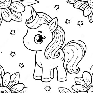 Pagini De Colorat Cu Un Unicorn Bebelus Fermecator 100524 39099