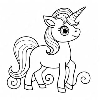 Pagini De Colorat Cu Un Unicorn Bebelus Fermecator 100524 39100