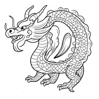 Dragon Chinezesc Desene De Colorat