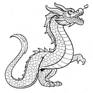 Pagina De Colorat Dragonul Chinezesc Majestic 100778-39291