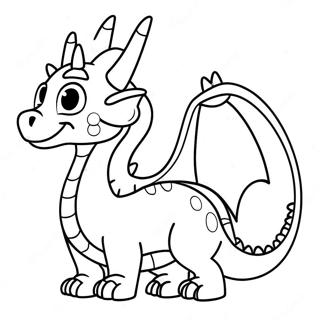 Pagini De Colorat Cu Dragonul De Gheata Dragut Cu Ochi Mari 100984-39458