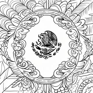 Steagul Mexican Pagini de colorat