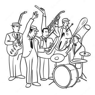 Pagina De Colorat Performanta De Jazz 101164 39593