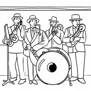 Pagina De Colorat Performanta De Jazz 101164 39596