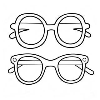 Pagini De Colorat Cu Ochelari Amuzanti 101342-39729