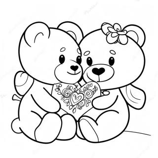 Pagini De Colorat Cu Ursi De Plus Draguti 10157-96