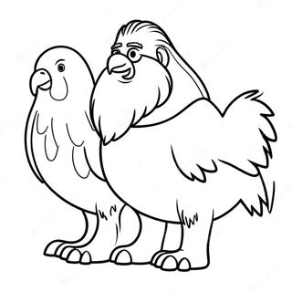 Pagina De Colorat Cu Hagrid Si Buckbeak 101707-40130