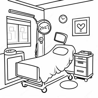 Pagina De Colorat Camera De Spital Draguta 101806-40200