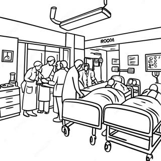 Pagina De Colorat Sala De Urgenta Ocupata A Spitalului 101808 40207
