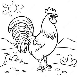 Pagina De Colorat Cocos Maret Cantand La Rasarit 101858-40242