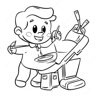 Dentist Grijuliu Cu Unelte Pagina De Colorat 102117-40447