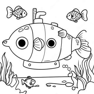 Submarin Pagini de colorat