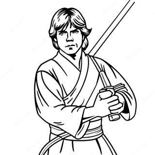 Luke Skywalker Desene De Colorat