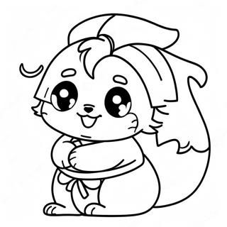 Mitsuri In Pozitie De Actiune Pagina De Colorat 102425 40683