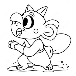 Mitsuri In Pozitie De Actiune Pagina De Colorat 102425 40684