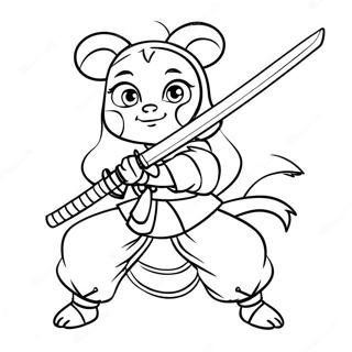 Mitsuri Cu Katana Ei Pagina De Colorat 102427 40690