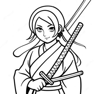 Mitsuri Cu Katana Ei Pagina De Colorat 102427 40691