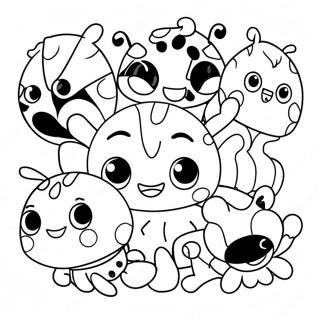 Pagini De Colorat Cu Buburuza Miraculoasa Colorata Si Prietenii 10242 2392