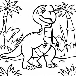 Pagina De Colorat Indoraptor In Jungla 102607-40821