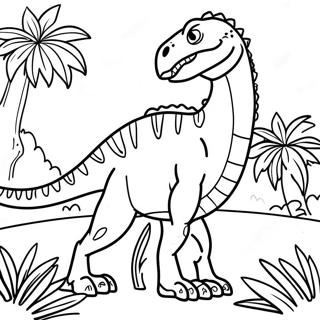 Pagina De Colorat Indoraptor In Jungla 102607-40824