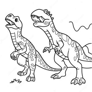 Pagina De Colorat Indoraptor Vs T Rex 102608-40826