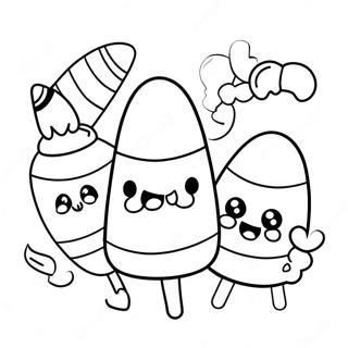 Pagini De Colorat Cu Personaje Dragute Din Porumb Dulce 102657 40860