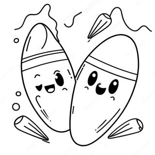 Pagini De Colorat Cu Porumb Dulce Zambitor Si Fantome 102659 40867