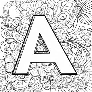 Pagini De Colorat Cu Litera A Colorata 102758-40939