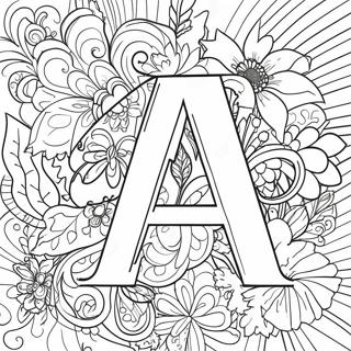 Pagini De Colorat Cu Litera A Colorata 102758-40940