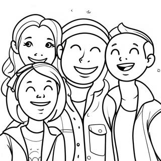 Pagini De Colorat Cu Prieteni Victoriosi Razand 102813 40985