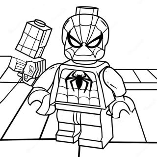 Spiderman Lego Desene De Colorat