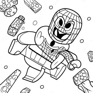 Pagini De Colorat Cu Batalia Epica A Lui Spiderman Lego 102839-41012