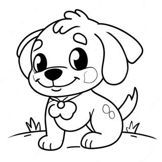 Pagini De Colorat Cu Un Catel Jucaus Si Fericit 102863-41022