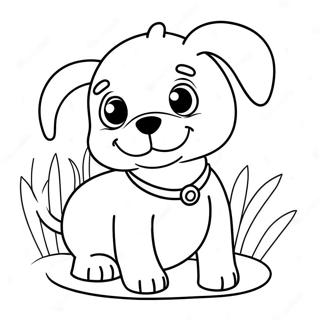 Pagini De Colorat Cu Un Catel Mic Si Energic 102865-41030