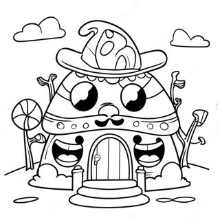 Pagina De Colorat Casa Distractiei Din Willys Wonderland 102889 41043