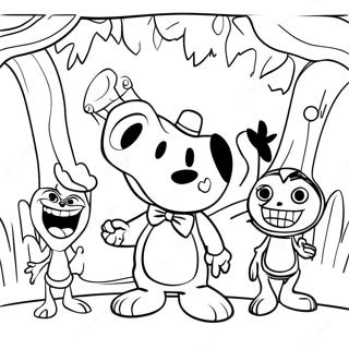 Pagina De Colorat Animatronicii Infricosatori Din Willys Wonderland 102890-41048