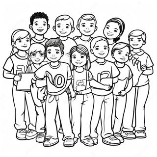 Pagina De Colorat Clasa 2024 Fotografie De Grup 102994 41125